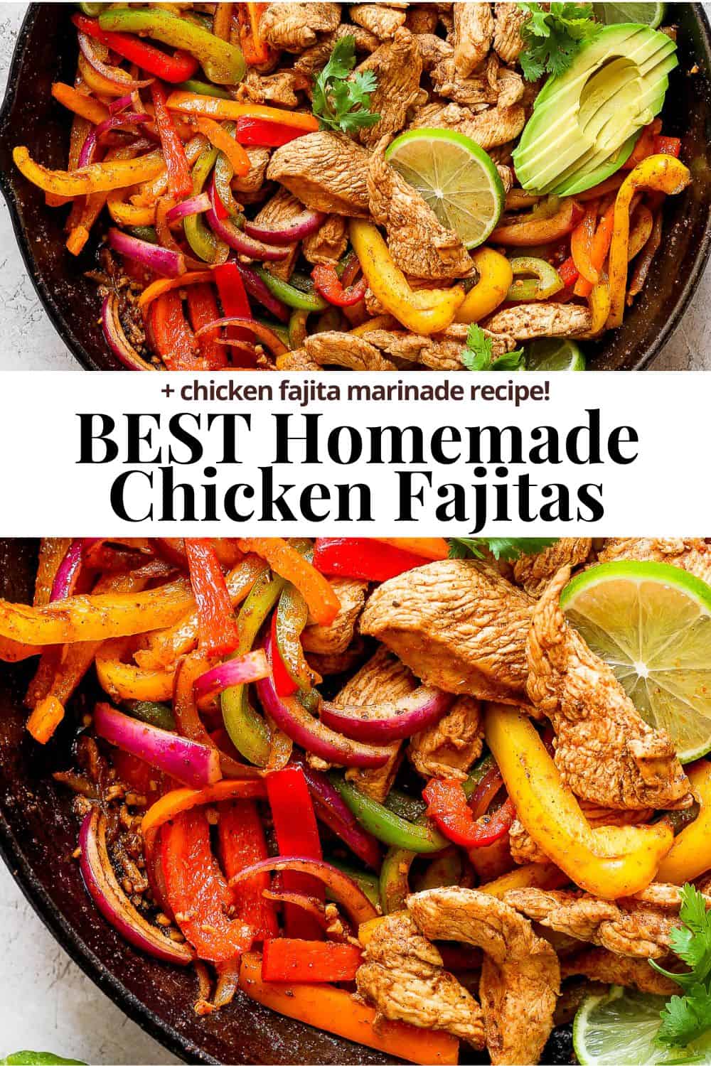 BEST Chicken Fajitas - The Wooden Skillet