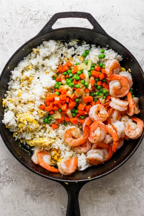 Shrimp Fried Rice - The Wooden Skillet