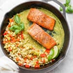 The best curried cauliflower and salmon recipe.