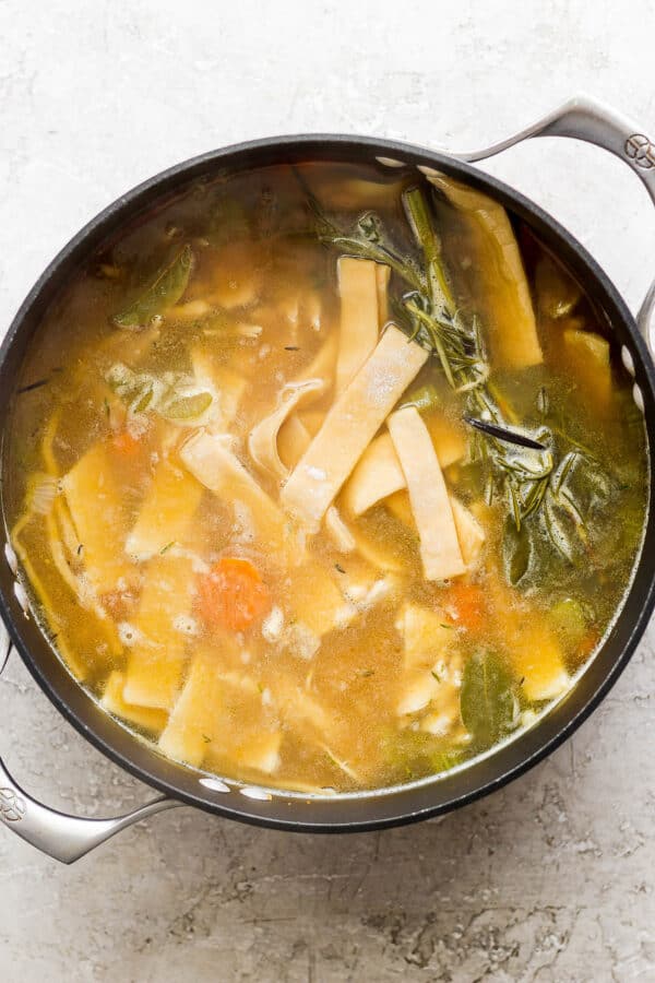 Homemade Chicken Noodle Soup (from scratch) - The Wooden Skillet