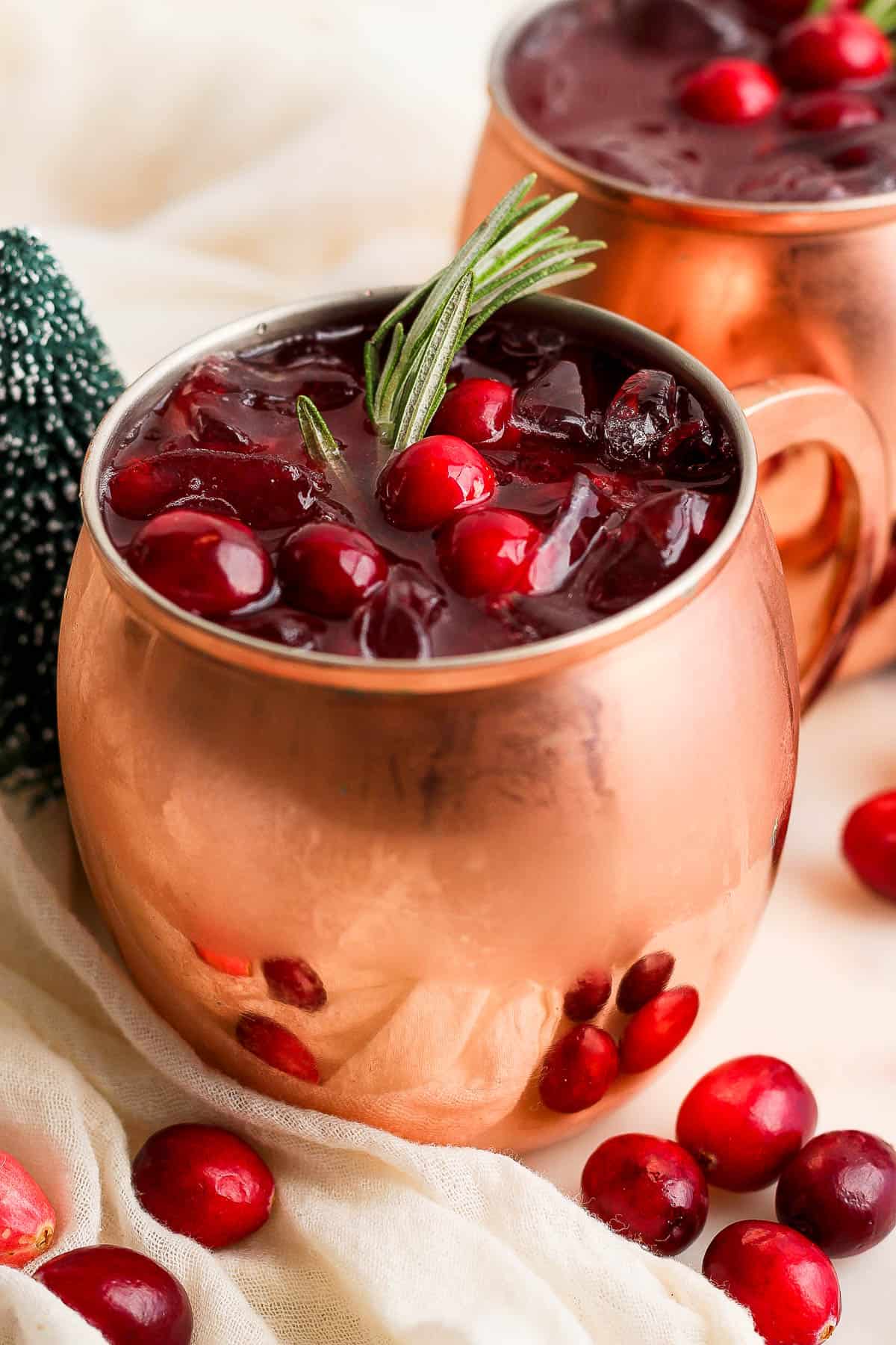 The best recipe for a cranberry moscow mule.