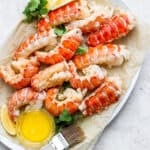 The best butter poached lobster tails recipe.