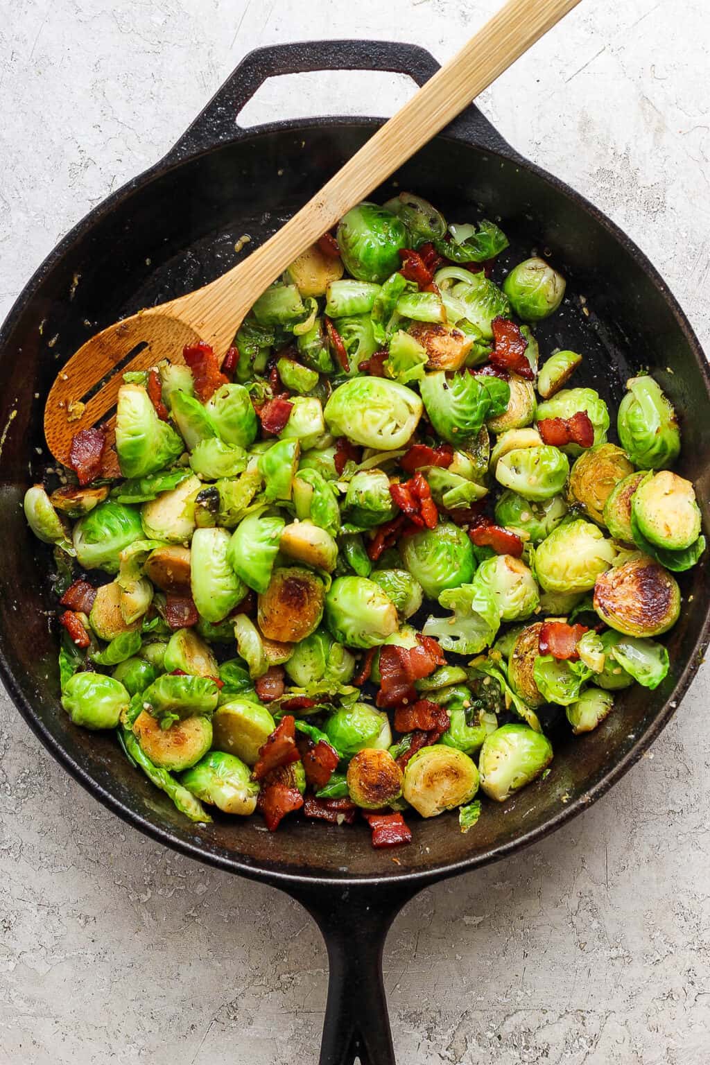 Maple Bacon Brussel Sprouts The Wooden Skillet