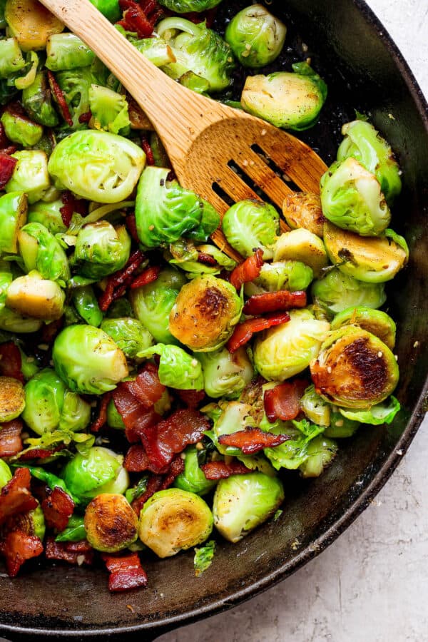 Maple Bacon Brussel Sprouts The Wooden Skillet