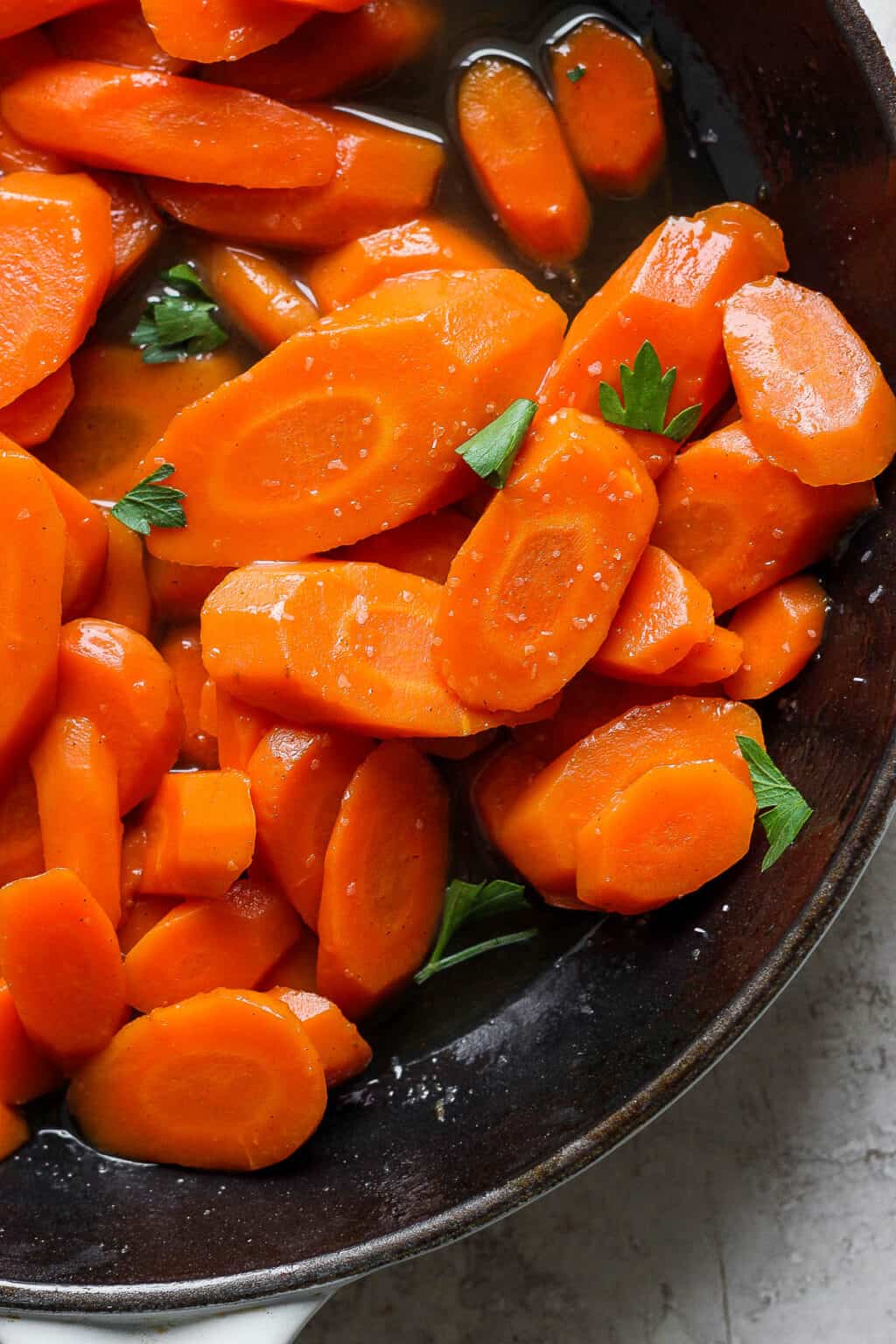Brown Sugar Bourbon Candied Carrots - The Wooden Skillet
