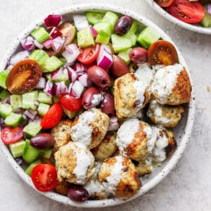 The best greek chicken meatballs recipe.