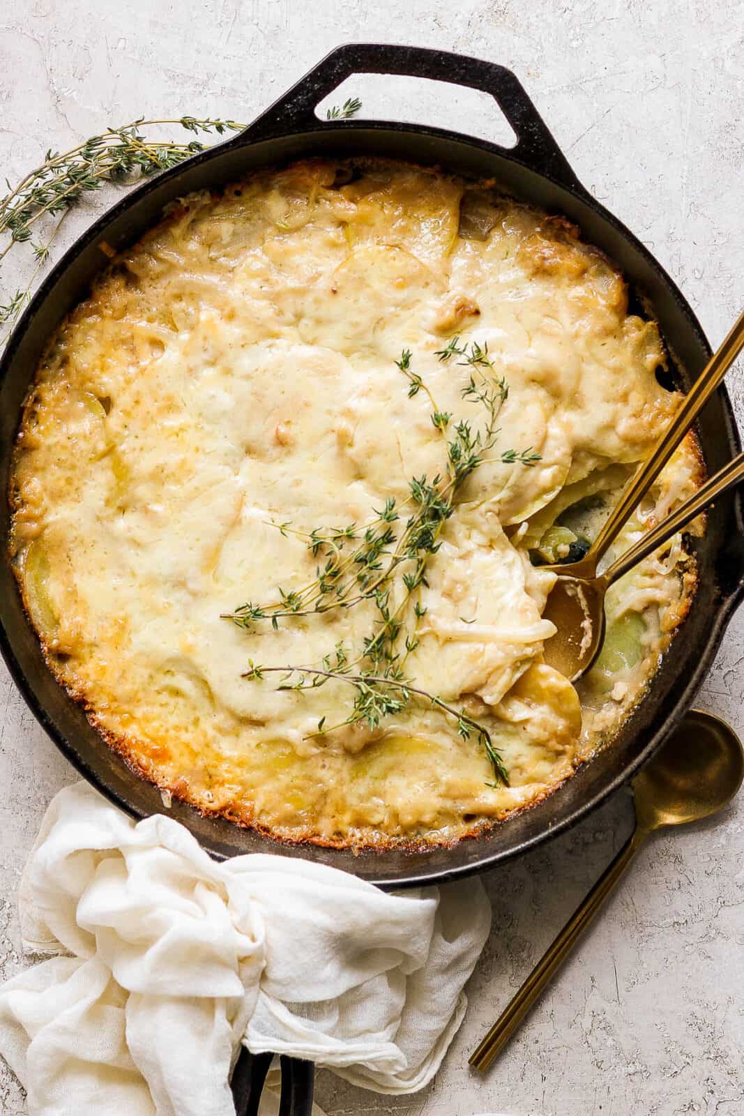 Potatoes au Gratin Gruyere - The Wooden Skillet