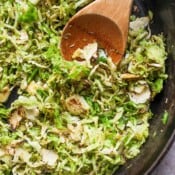 Easy shaved brussel sprouts recipe.