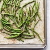 The best oven roasted green beans recipe.