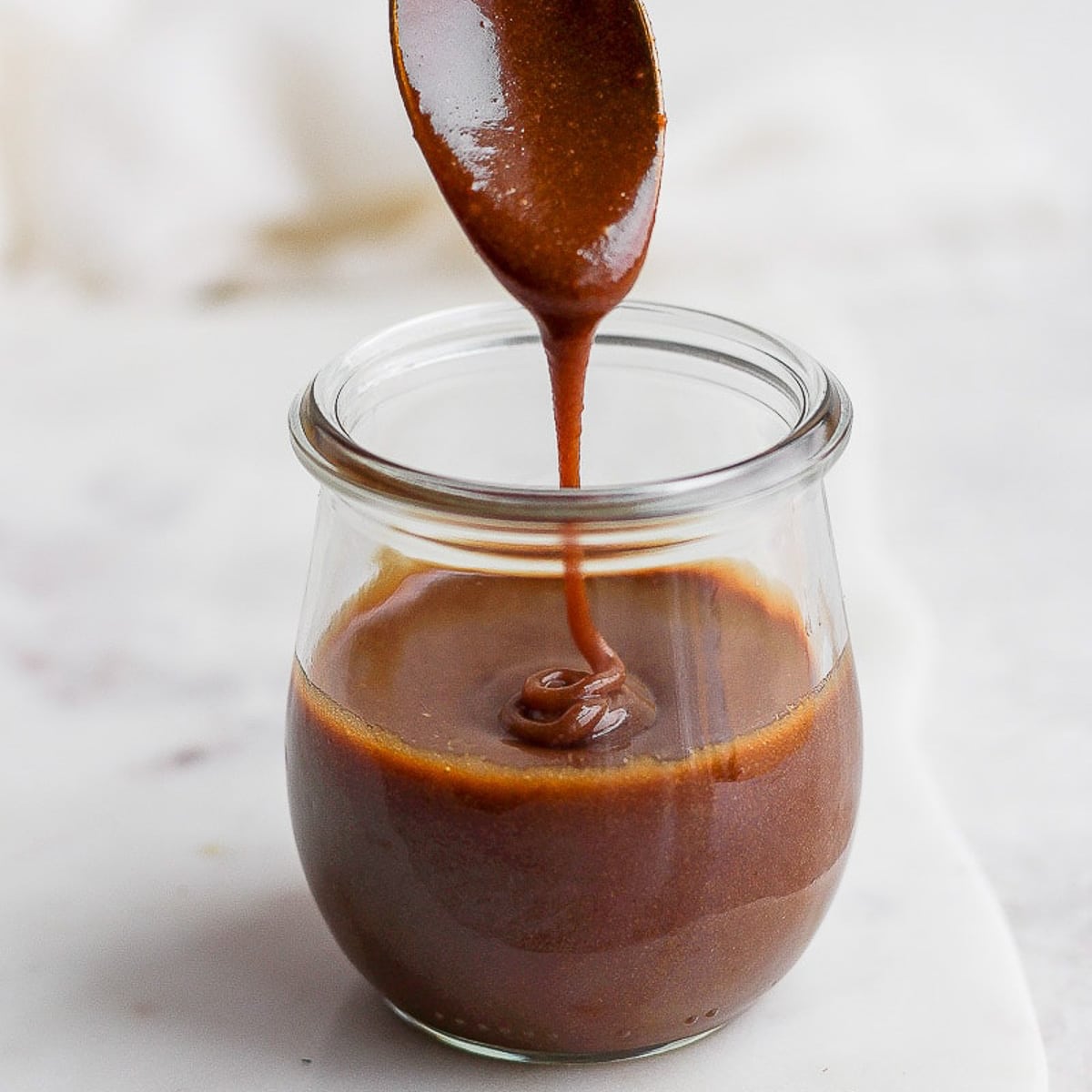 Vegan Caramel Sauce - The Wooden Skillet