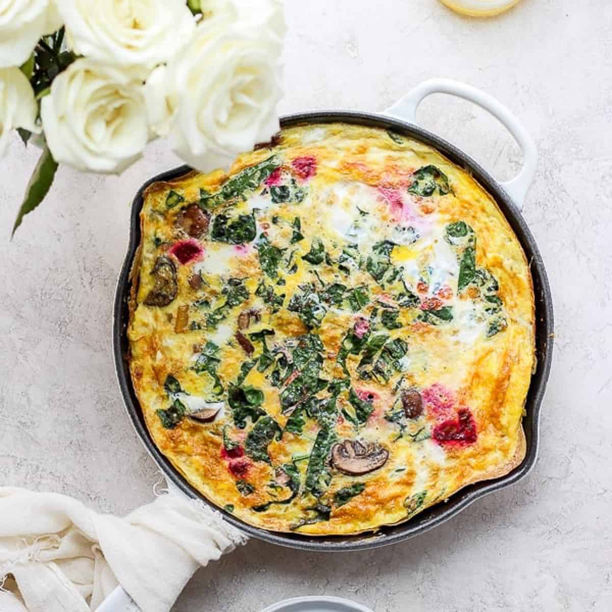 The best vegetable frittata recipe.