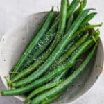 An easy recipe for steamed green beans.