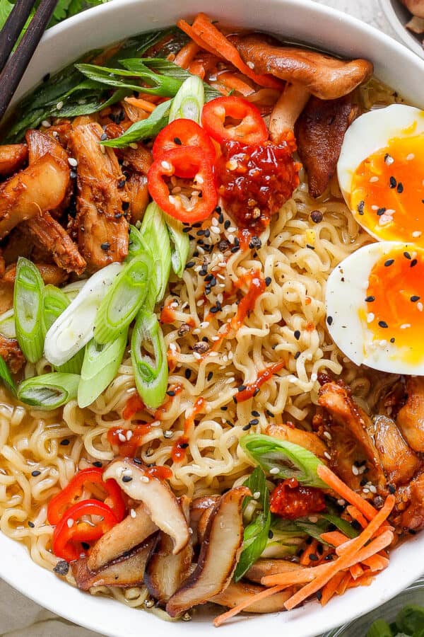 The best recipe for homemade chicken ramen.