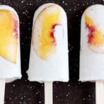 The best recipe for vegan peaches and cream popsicles.