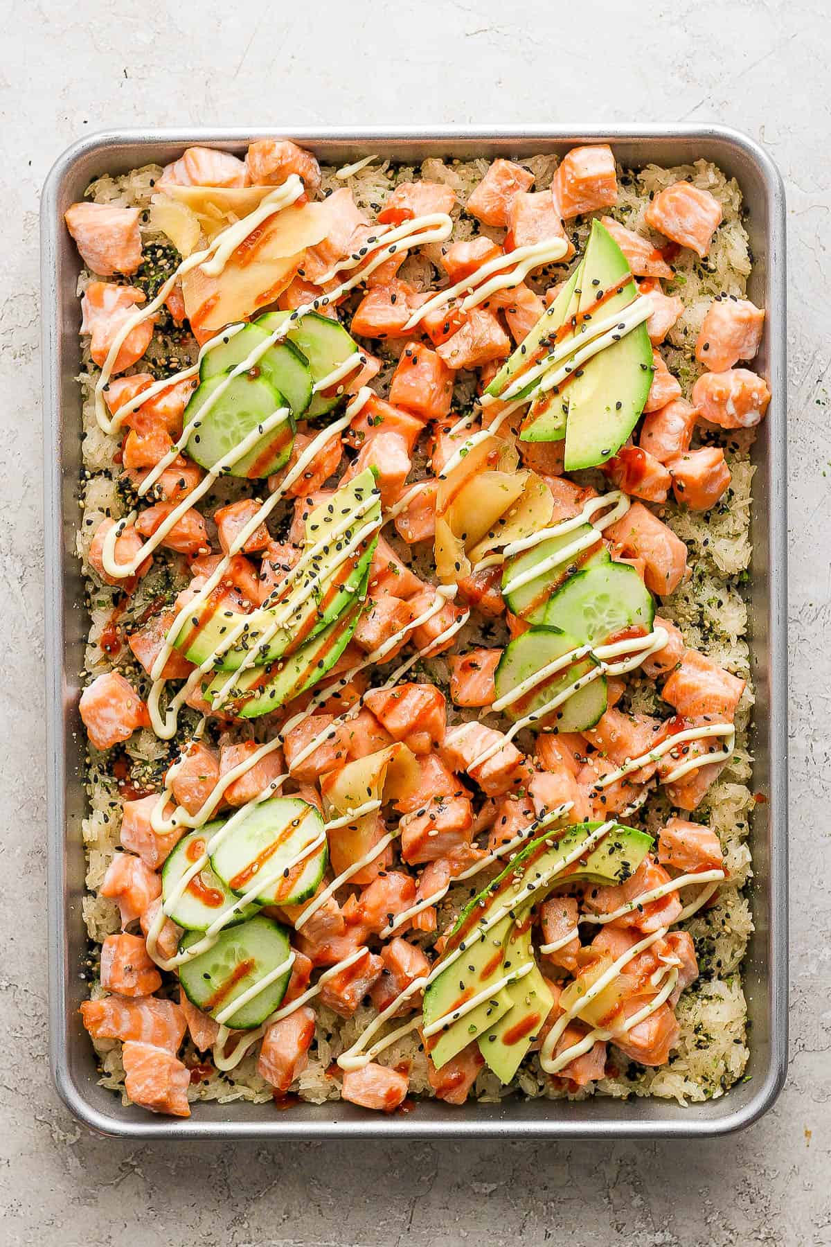 The best recipe for an easy sushi bake.