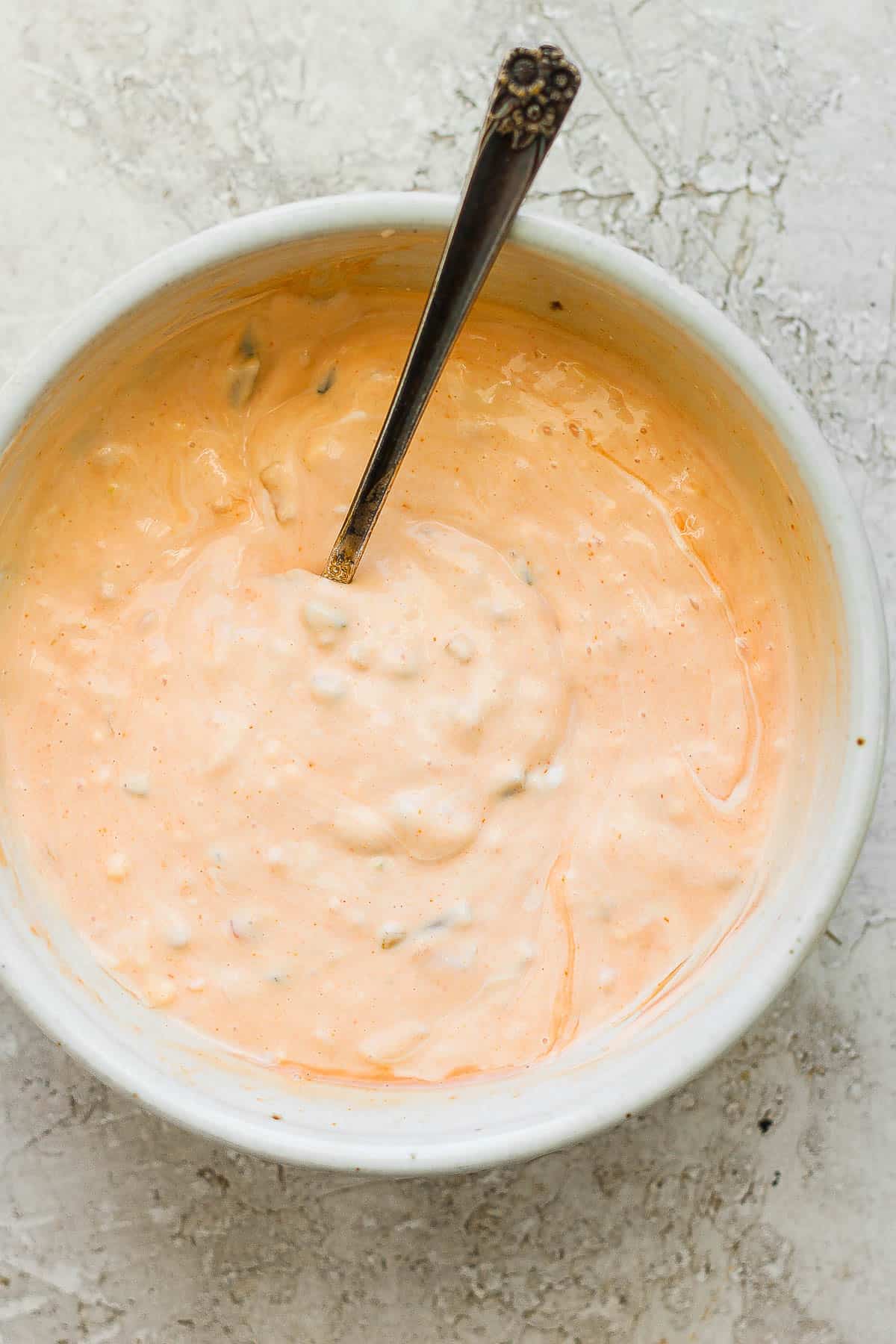 The best recipe for a homemade thousand island dressing.