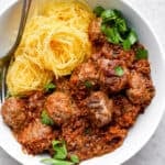 The best recipe for baked Italian meatballs.