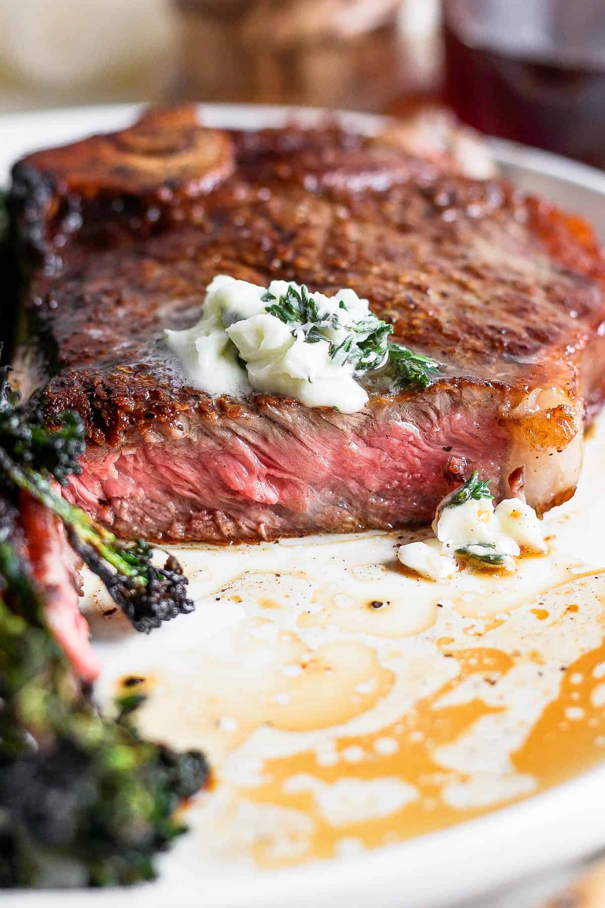 The best recipe for cooking a new york strip steak.