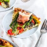 The best recipe for a prosciutto and asparagus frittata.