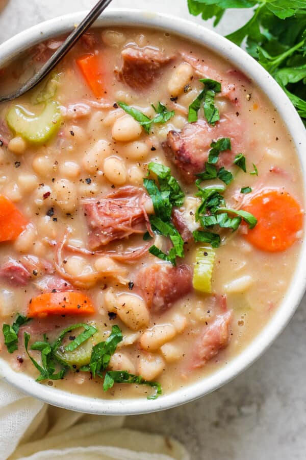 Ham Bean Soup - The Wooden Skillet