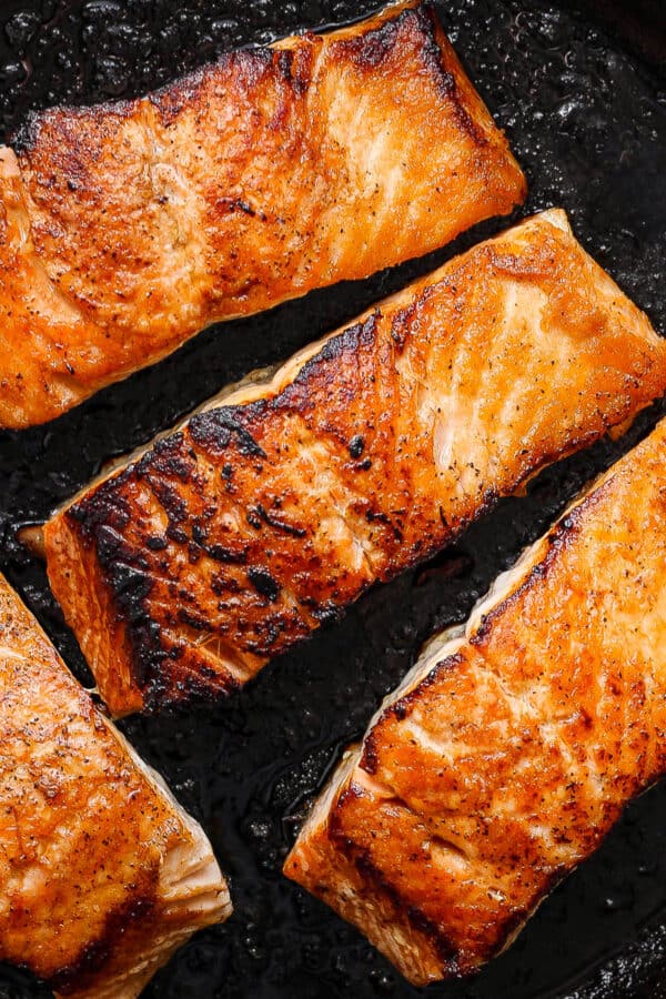 The best pan seared salmon recipe.