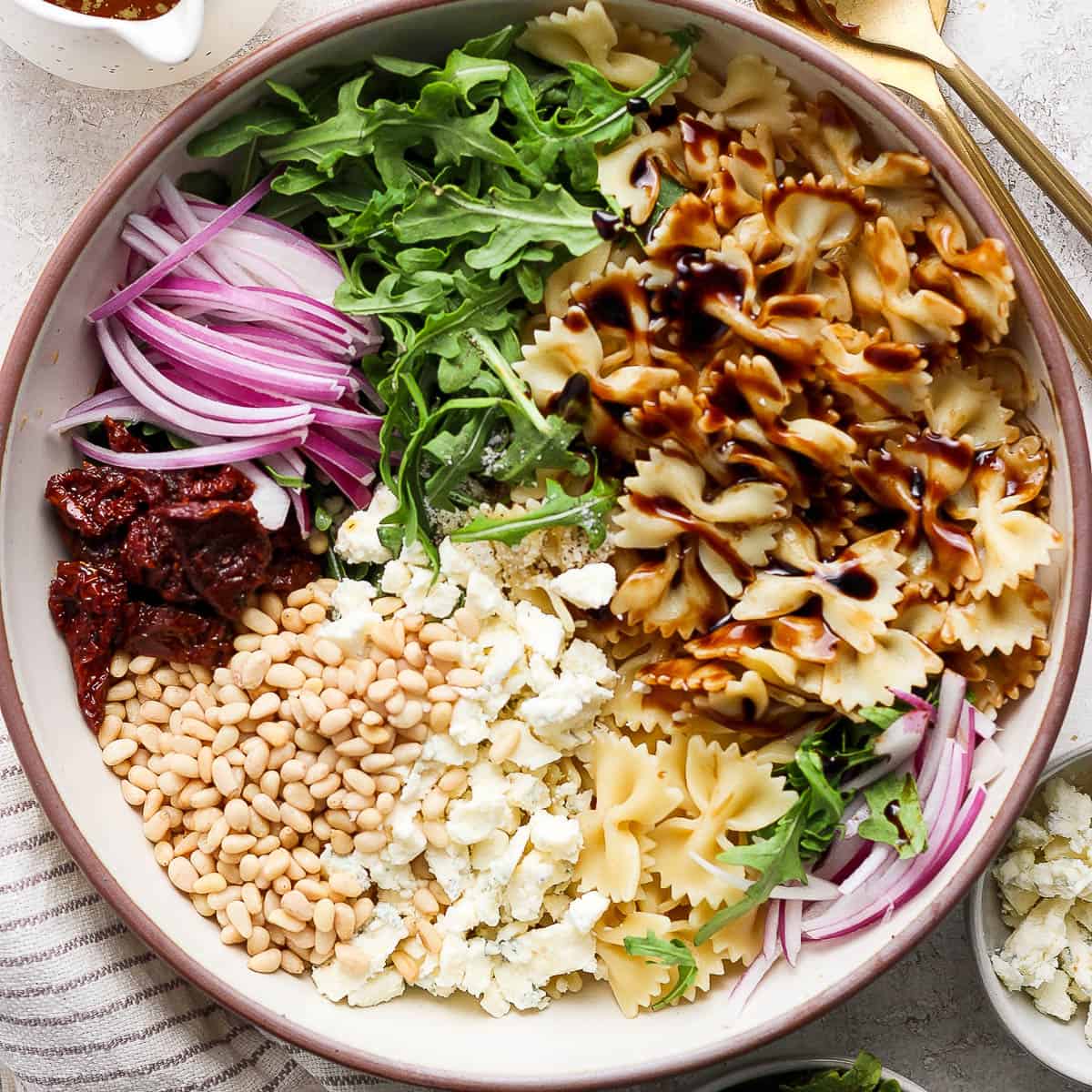 Balsamic Pasta Salad - The Wooden Skillet
