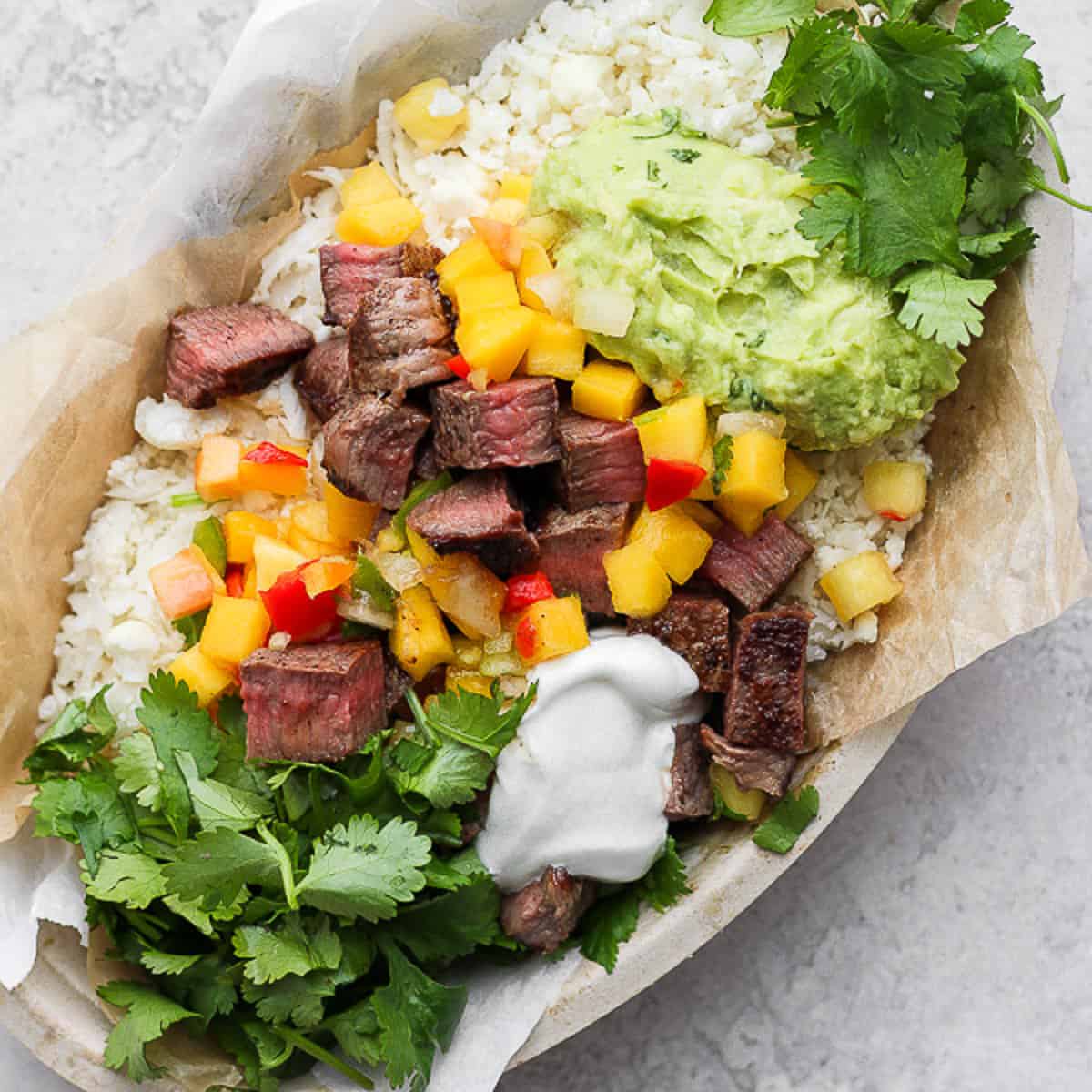The best recipe for burrito bowls.