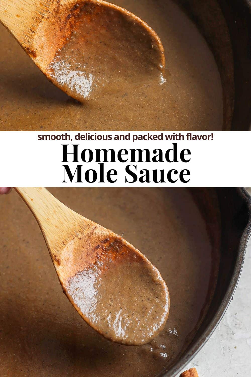 Pinterest image for mole sauce.