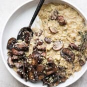 The best recipe for a cauliflower mushroom risotto.