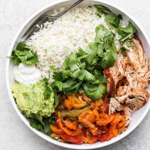The best slow cooker chicken fajitas recipe.