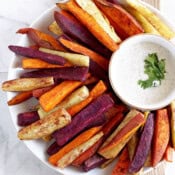 An easy recipe for sweet potato sticks.