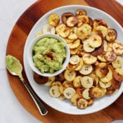 The best recipe for making homemade plantain chips.