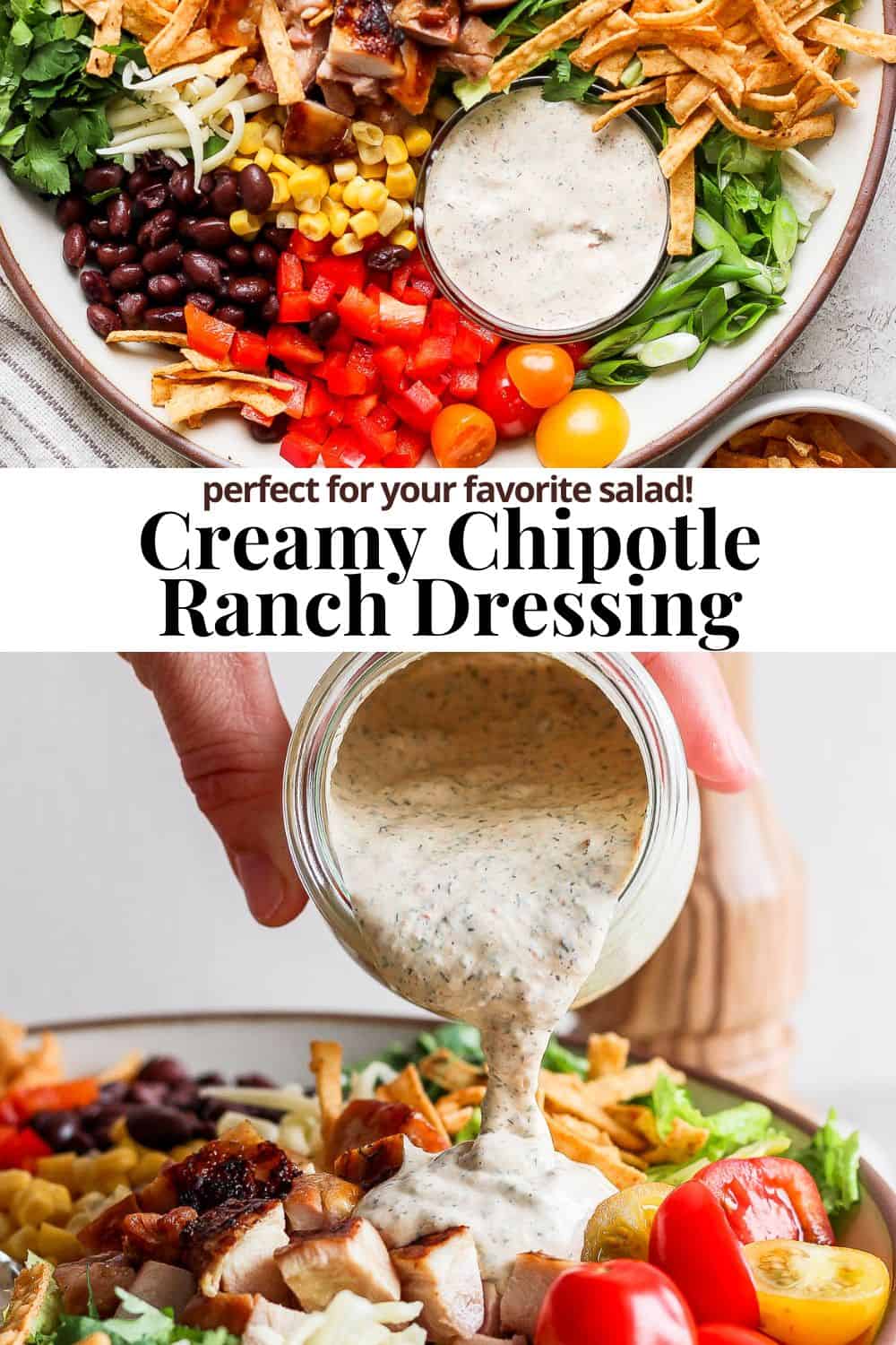 Pinterest image for chipotle ranch.