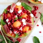 The best recipe for a melon caprese salad.