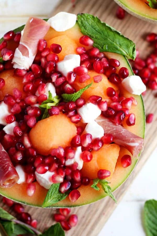 The best recipe for a melon caprese salad.