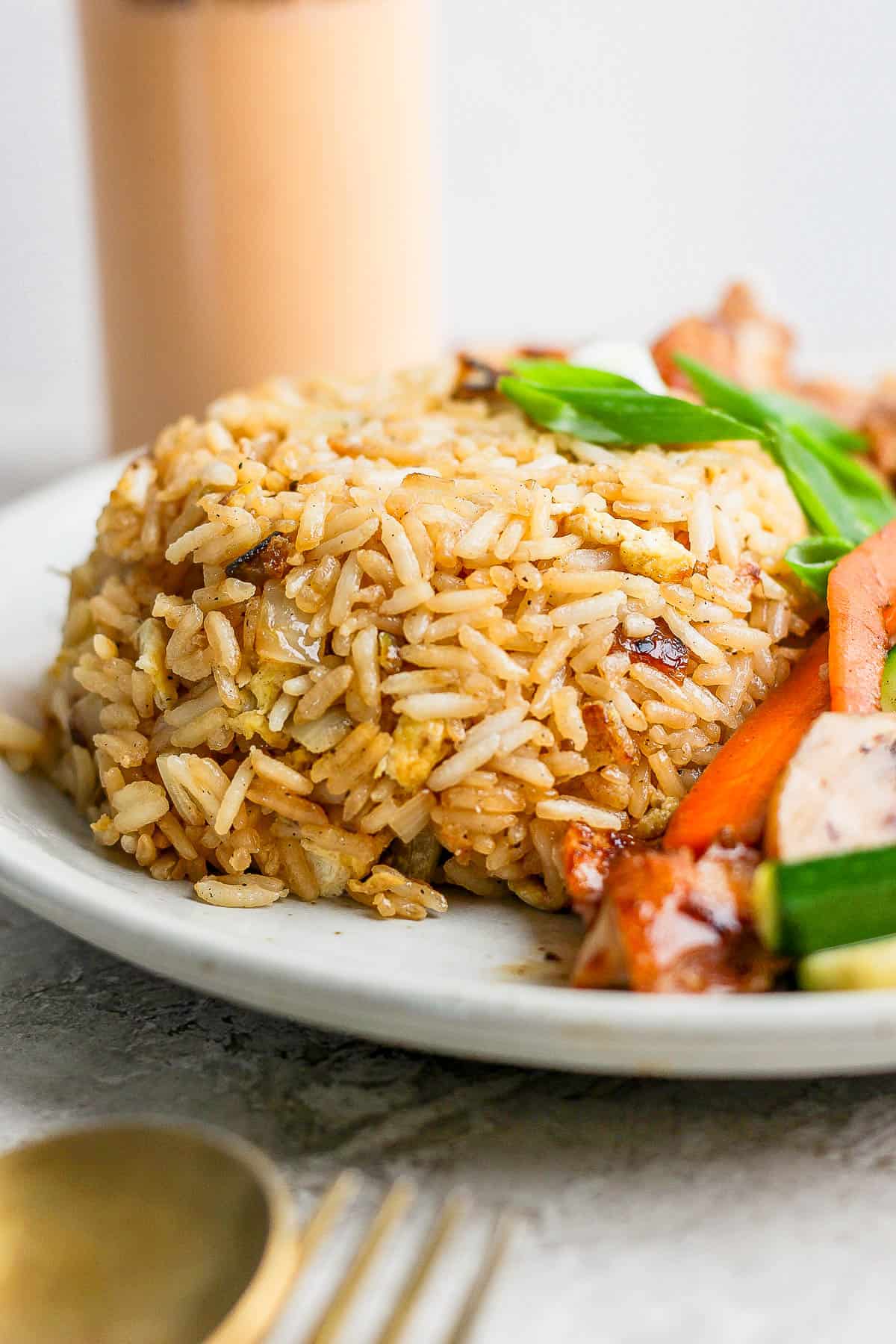 The best recipe for hibachi fried rice.