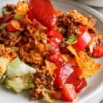 Pinterest image for taco salad dressing.