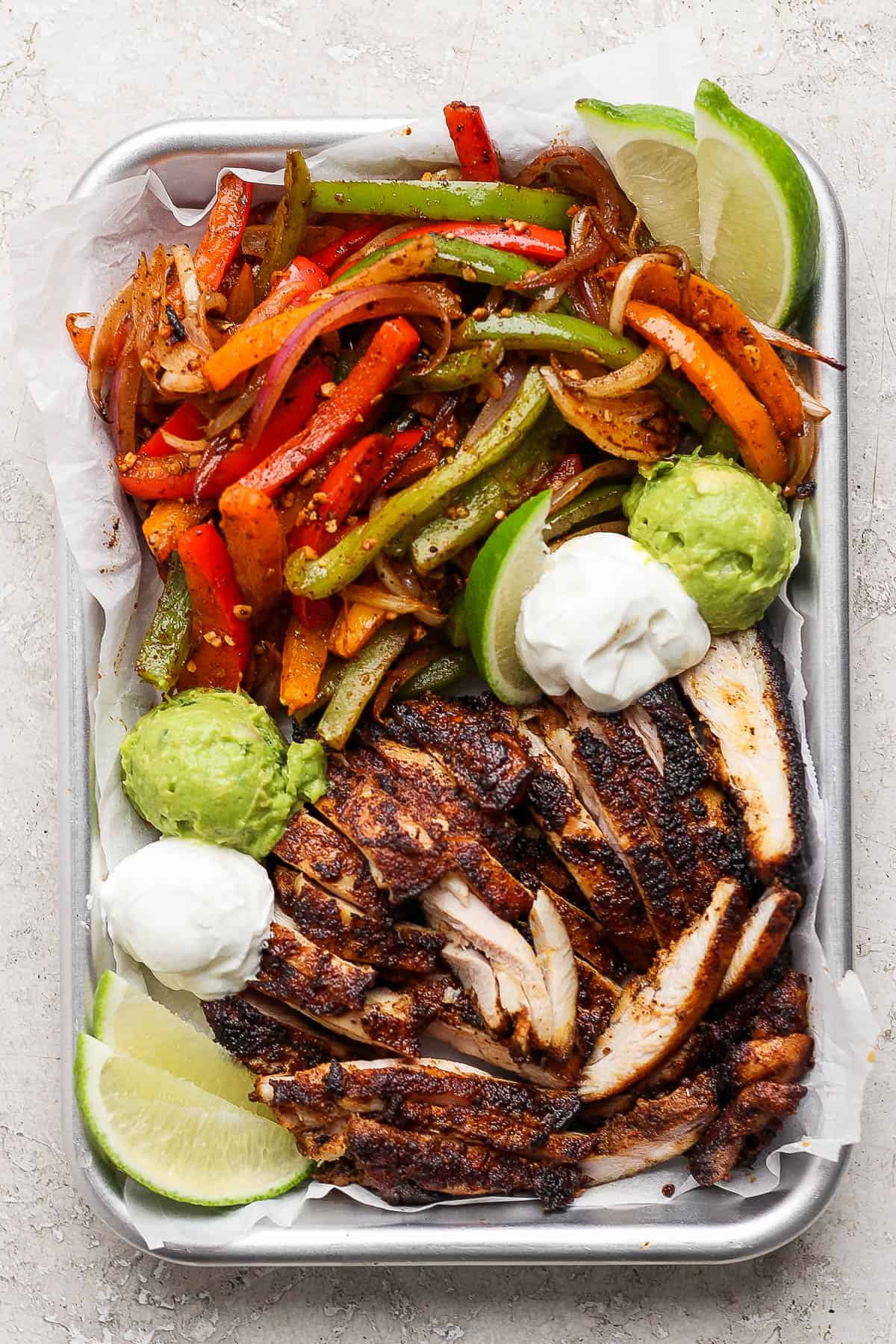 The best recipe for simple Blackstone chicken fajitas.