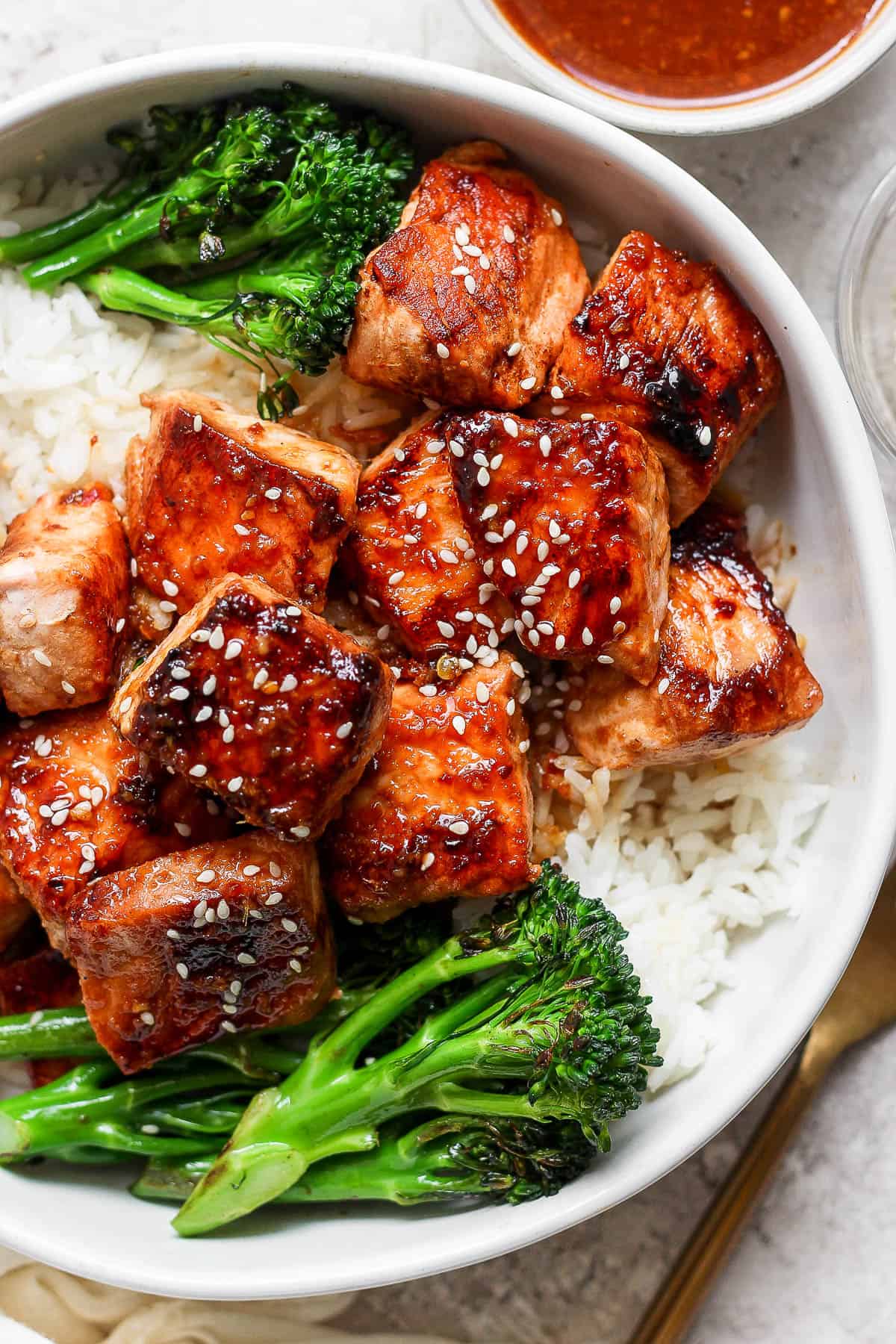 The best recipe for blackstone salmon bites.