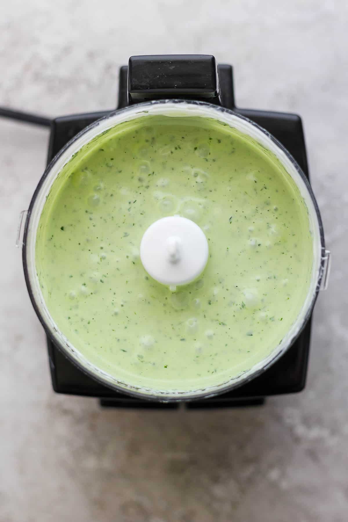 The best cilantro yogurt sauce recipe.