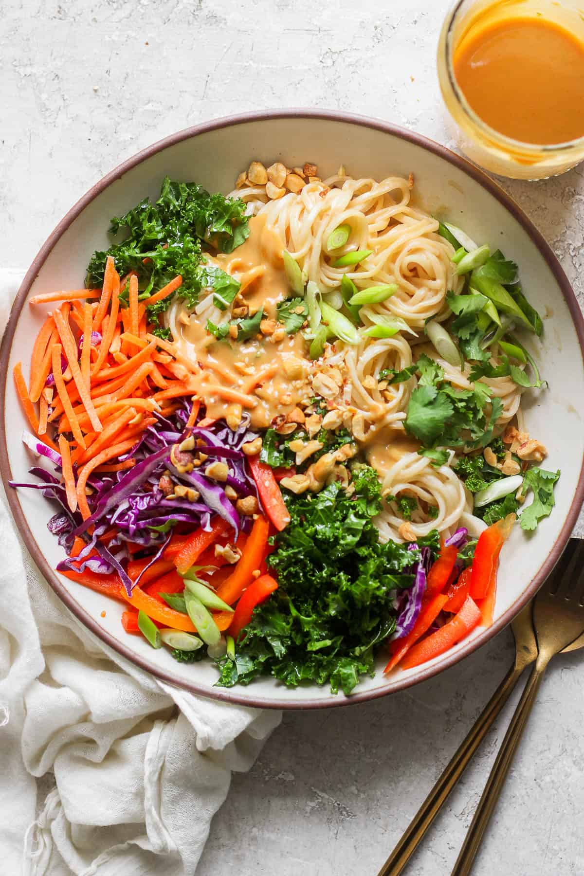 The best recipe for Thai peanut noodles.