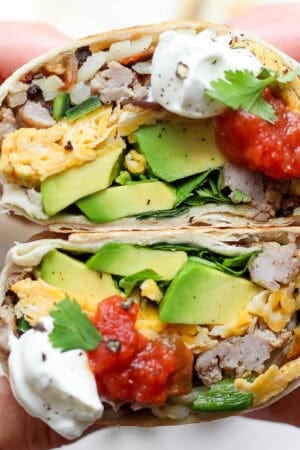 The best breakfast burritos recipe.