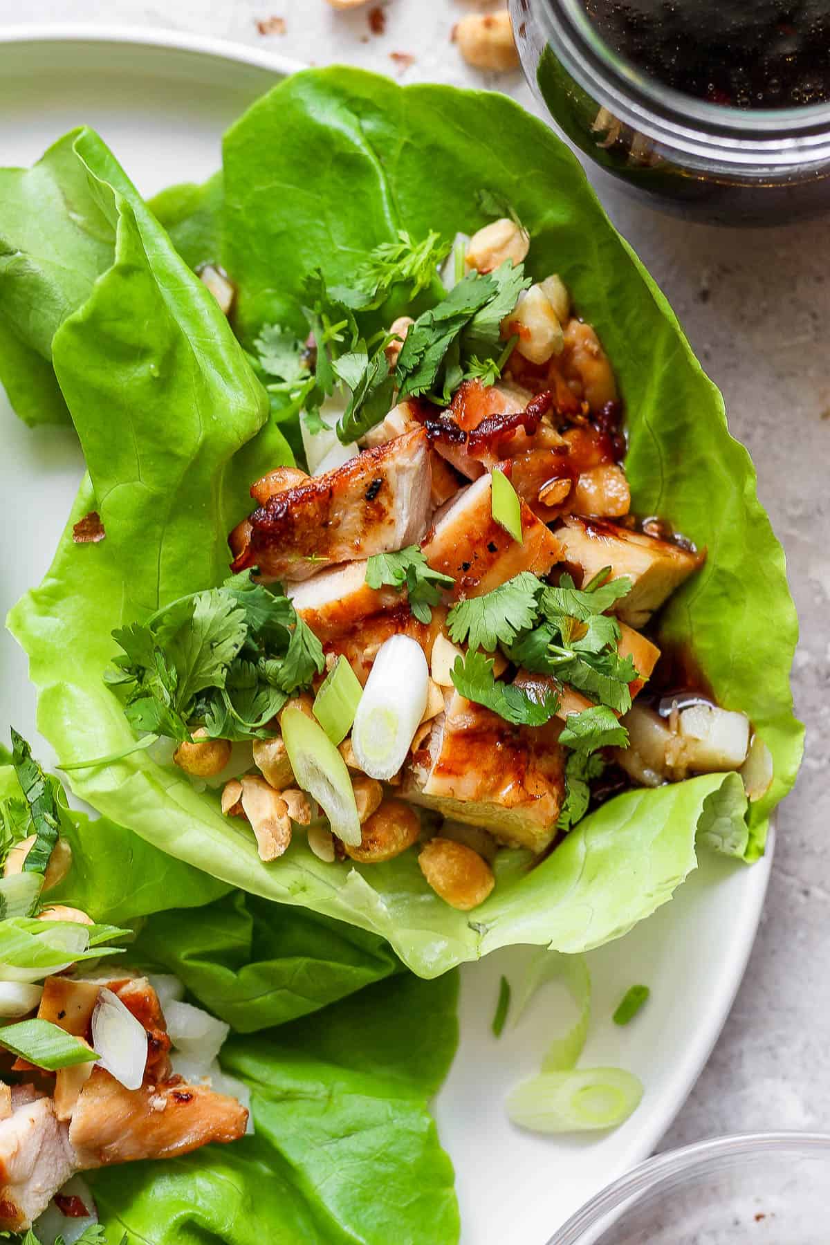 The best recipe for grilled chicken lettuce wraps.