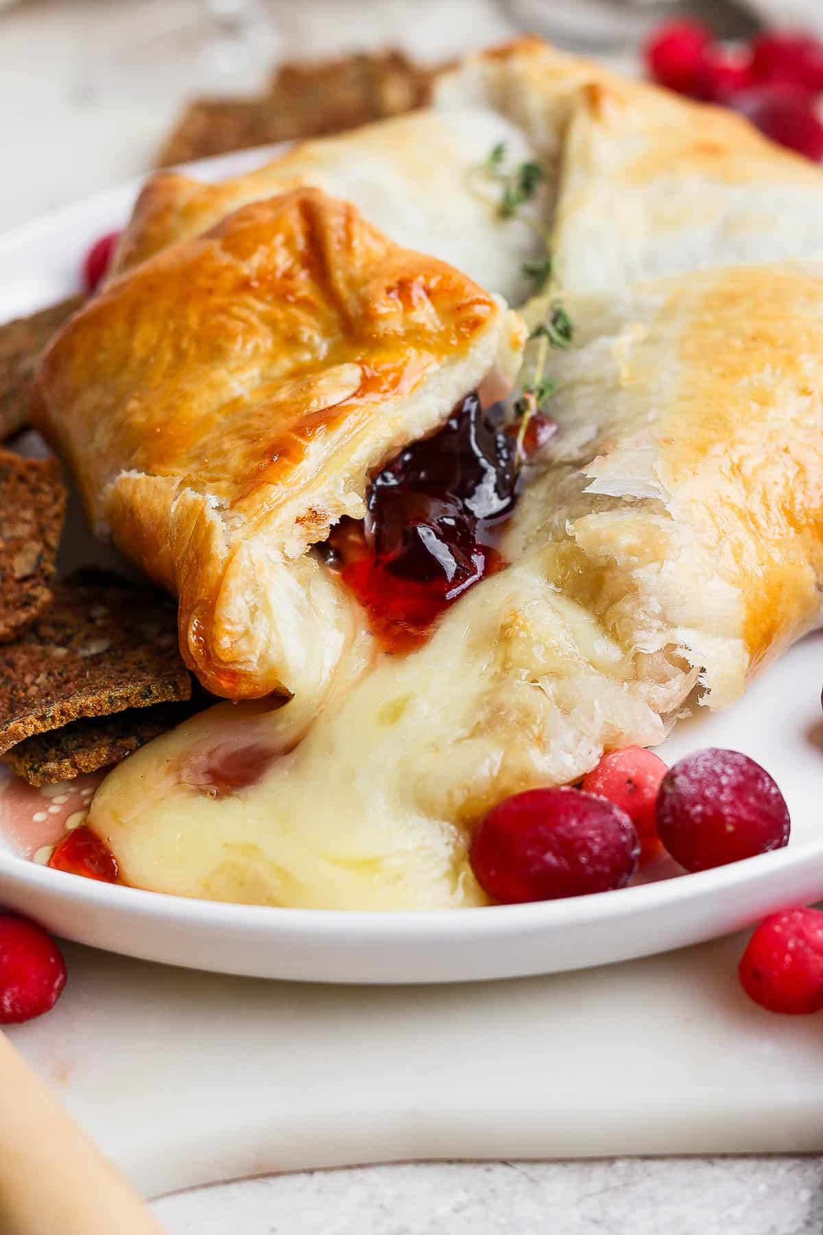 The best recipe for baked brie in puff pastry.