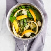 The best recipe for making a citrus herb turkey brine.