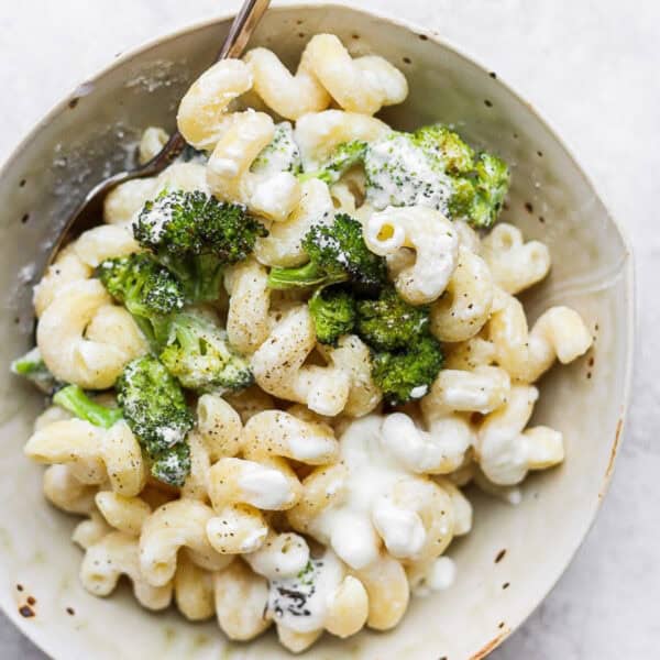 The best recipe for goat cheese mac and cheese.