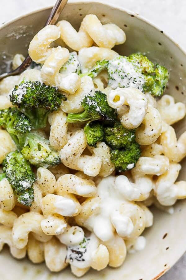 The best recipe for goat cheese mac and cheese.