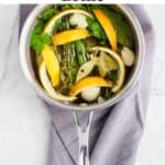 Pinterest image for how to make a citrus herb brine.