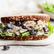 The best recipe for a greek yogurt chicken salad sandwich.