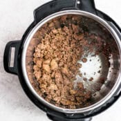 An easy way to make ground beef in the Instant Pot.